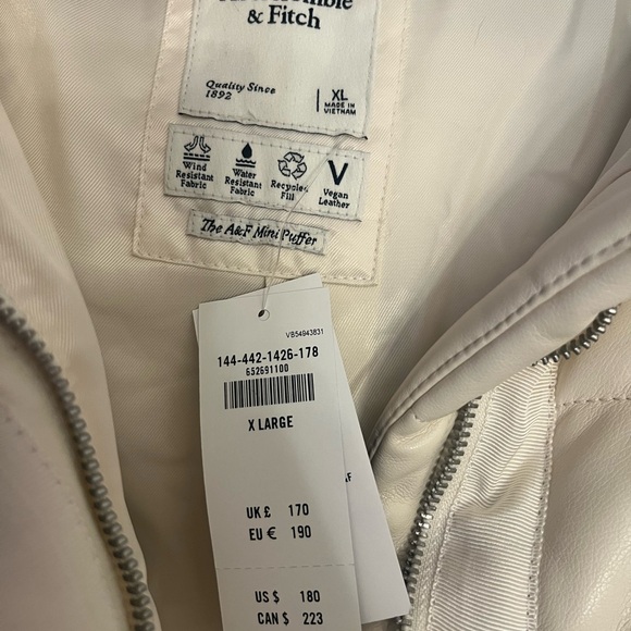 Abercrombie Vegan Leather Mini Puffer - Picture 5 of 5
